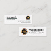 Beruflicher, sauberer Lkw zum Mieten Mini Visitenkarte (Vorne/Hinten)
