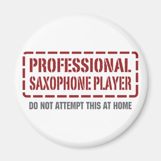 Beruflicher Saxophone-Spieler Magnet (Vorne)