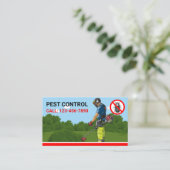 Beruflicher Schädlingsbekämpfungsdienst Visitenkarte (Stehend Vorderseite)