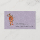 Beruflicher Schauspieler - Gerichts-Spaßvogel Visitenkarte (Rückseite)