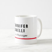Beruflicher schlicht minimalistischer moderner Sti Kaffeetasse (VorderseiteRechts)