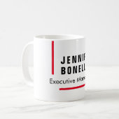 Beruflicher schlicht minimalistischer moderner Sti Kaffeetasse (Vorderseite Links)