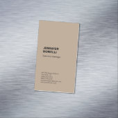 Beruflicher schlicht minimalistischer moderner Sti Magnetische Visitenkarte (Beispiel)