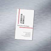 Beruflicher schlicht minimalistischer moderner Sti Magnetische Visitenkarte (Beispiel)