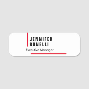 Beruflicher schlicht minimalistischer moderner Sti Namensschild