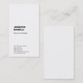 Beruflicher schlicht minimalistischer moderner Sti Visitenkarte (Vorne/Hinten)