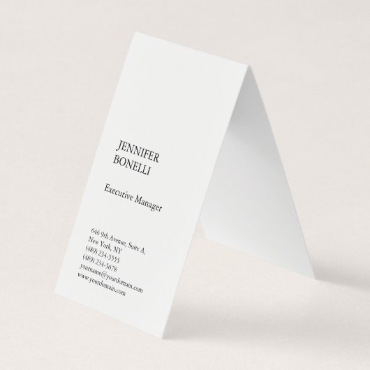 Beruflicher schlicht minimalistischer moderner Sti Visitenkarten (Vorderseite)