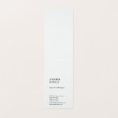 Beruflicher schlicht minimalistischer moderner Sti Visitenkarten (Außenseite Aufgefaltet)