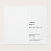 Beruflicher schlicht minimalistischer moderner Wäs Visitenkarten (Außenseite Aufgefaltet)