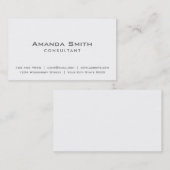 Beruflicher Schlichter, eleganter White Makeup-Kün Visitenkarte (Vorne/Hinten)