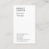 Beruflicher, schlichter Geschäftsführer Visitenkarte (Vorderseite)