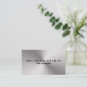 Beruflicher Schlichter Gleitschirm-Metallic-Look Visitenkarte (Stehend Vorderseite)