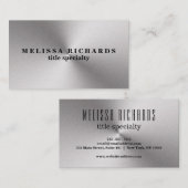 Beruflicher Schlichter Gleitschirm-Metallic-Look Visitenkarte (Vorne/Hinten)