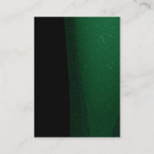 Beruflicher Schlichter grüner Hintergrund Einzigar Visitenkarte (Rückseite)