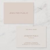 Beruflicher Schlichter Hübscher Luxus Modernes Des Visitenkarte (Vorne/Hinten)