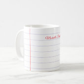 Beruflicher Schlichter Minimalistischer Name des P Kaffeetasse (Vorderseite Links)