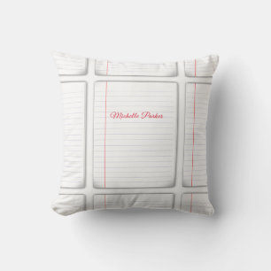Beruflicher Schlichter Minimalistischer Name des P Kissen