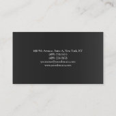 Beruflicher Schlichter orangefarbener Hintergrund Visitenkarte (Rückseite)