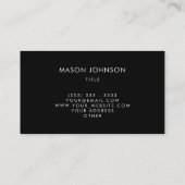 Beruflicher Schlichter Weißrahmen Visitenkarte (Rückseite)