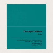 Beruflicher Schlichter Wohnsitz Real Anwesen Aquam Visitenkarten (Außenseite Aufgefaltet)