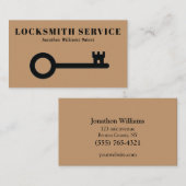 Beruflicher Schlosserdienst Visitenkarte (Vorne/Hinten)