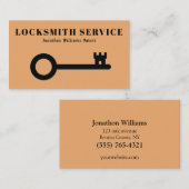 Beruflicher Schlosserdienst Visitenkarte (Vorne/Hinten)
