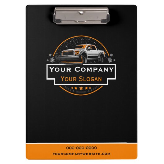 Beruflicher Schneeabbau, Schneepflug Klemmbrett (Vorderseite)