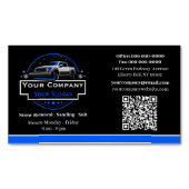 Beruflicher Schneeabbau, Schneepflug Magnetische Visitenkarte (Vorderseite)