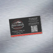 Beruflicher Schneeabbau, Schneepflug Magnetische Visitenkarte (Beispiel)