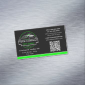 Beruflicher Schneeabbau, Schneepflug Magnetische Visitenkarte (Beispiel)