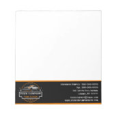 Beruflicher Schneeabbau, Schneepflug Notizblock (Vorderseite)