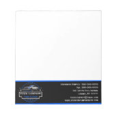 Beruflicher Schneeabbau, Schneepflug Notizblock (Vorderseite)