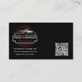 Beruflicher Schneeabbau, Schneepflug Visitenkarte (Rückseite)