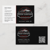 Beruflicher Schneeabbau, Schneepflug Visitenkarte (Vorne/Hinten)