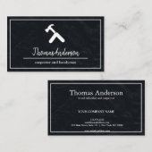 Beruflicher Schokoladenbaum Rustikaler Schreiner Visitenkarte (Vorne/Hinten)