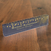 Beruflicher Schreibtisch Namensplakette (Seite)