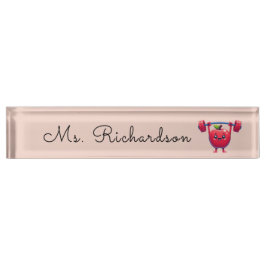 Beruflicher Schreibtisch Namensplakette