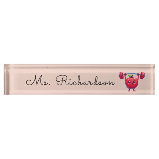 Beruflicher Schreibtisch Namensplakette (Vorderseite)