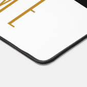 Beruflicher Schwarz-weißer Farbblock Eleganter Tex Schreibtischunterlage (Ecke)