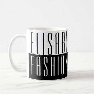beruflicher schwarz-weißer Modedesigner Kaffeetasse