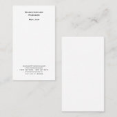 Beruflicher Schwarz-weißer Schlichter Realtor Visitenkarte (Vorne/Hinten)