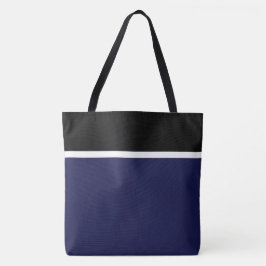 Beruflicher Schwarz-weißer Streifen Navy Color Blo Tasche