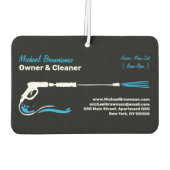 Beruflicher Schwarzer Druck Reinigung des Powers Autolufterfrischer (Rückseite)