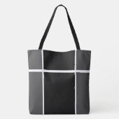 Beruflicher schwarzer dunkelgrauer Farbblock Tasche (Rückseite)