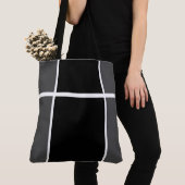 Beruflicher schwarzer dunkelgrauer Farbblock Tasche (Von Nahem)