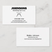 Beruflicher Schweißdienst Visitenkarte (Vorne/Hinten)