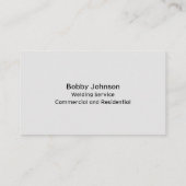 Beruflicher Schweißdienst Visitenkarte (Rückseite)