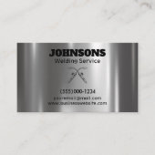 Beruflicher Schweißdienst Visitenkarte (Vorderseite)