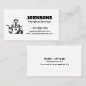 Beruflicher Schweißdienst Visitenkarte (Vorne/Hinten)