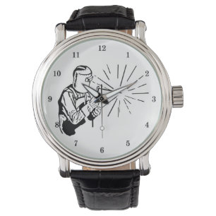 Beruflicher Schweißer Armbanduhr